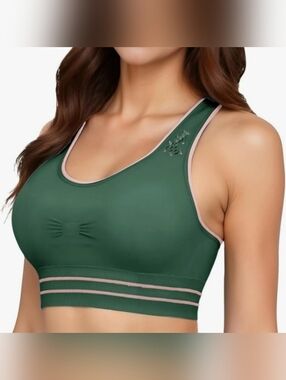 Seamless Sports Size Large Push Up Racerback Bra